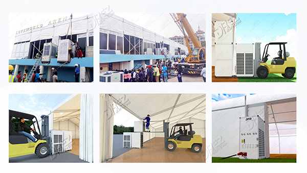 Drez 36HP Commercial Packaged Tent Air Conditioner Cooling & Heating For Outdoor Wedding