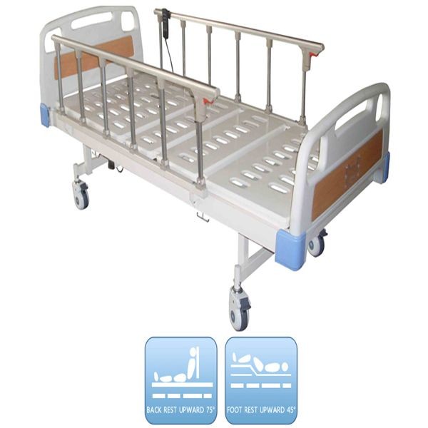 Single Electric Nursing Bed Aluminium Side Rail Drainage Hook Cold Rolled Steel