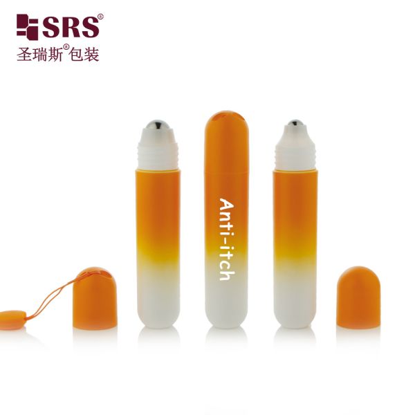 RPPG 25ml Pill Shape Empty PCR Plastic Roll-On Deodorant Gel Antiperspirant Anti-Itch Liquid Bottle Packaging With Bag Lanyard