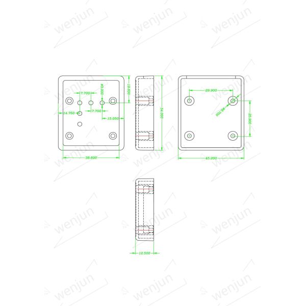 OEM OBD Male Connector OBD Housing For Auto OBD Device