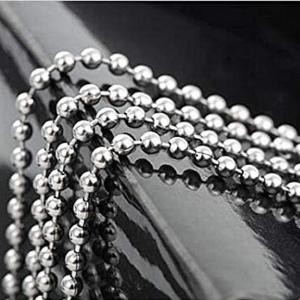 Roller Chain Essential 2.4mm Stainless Steel Silver Ball Chain with Custom