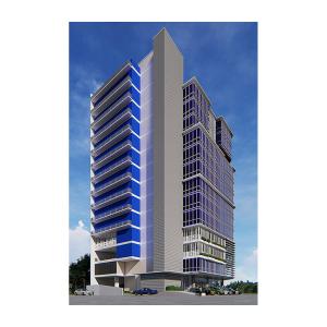 Skyscraper Glass Expose Frame Aluminum Curtain Wall, Structure Glass Curtain