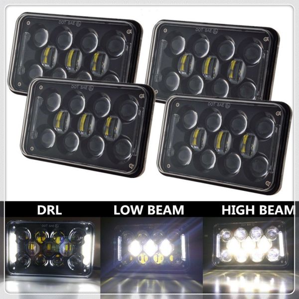 60W LED Rock Light for Off Road Vehicles and Specialized Vehicles with High Low Beam and DRL WM-61560 12 Months MOQ 1 Dropship Available