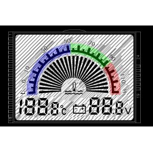 Customized PIN Connector Vehicle Controller TN 7 Segment Lcd Display