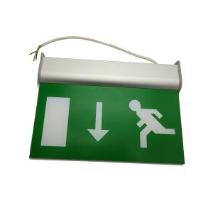 Acrylic Rechargeable Double Sided Emergency Exit Signs IP20 With Battery