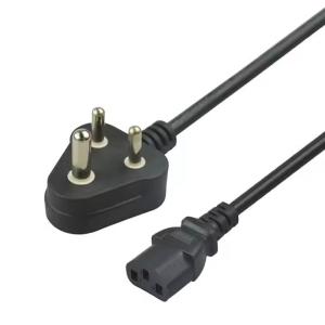 Good Quality Pvc Jacket Power Supply Electrical Power Cable Laptop India Plug