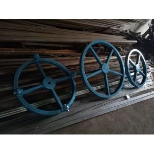 Heavy Duty Upright Payout Turntable Cable Reel Stands With 500mm Cable Drum