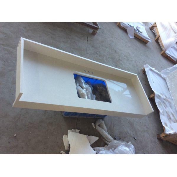 Buy Solid Stone Sparkle Quartz Countertops , Quartz Kitchen Top Heat Resistance at wholesale prices