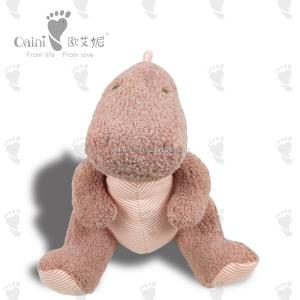ODM Soothing Stuffed Animal Embroidery Logo Grey Dinosaur Plush CE