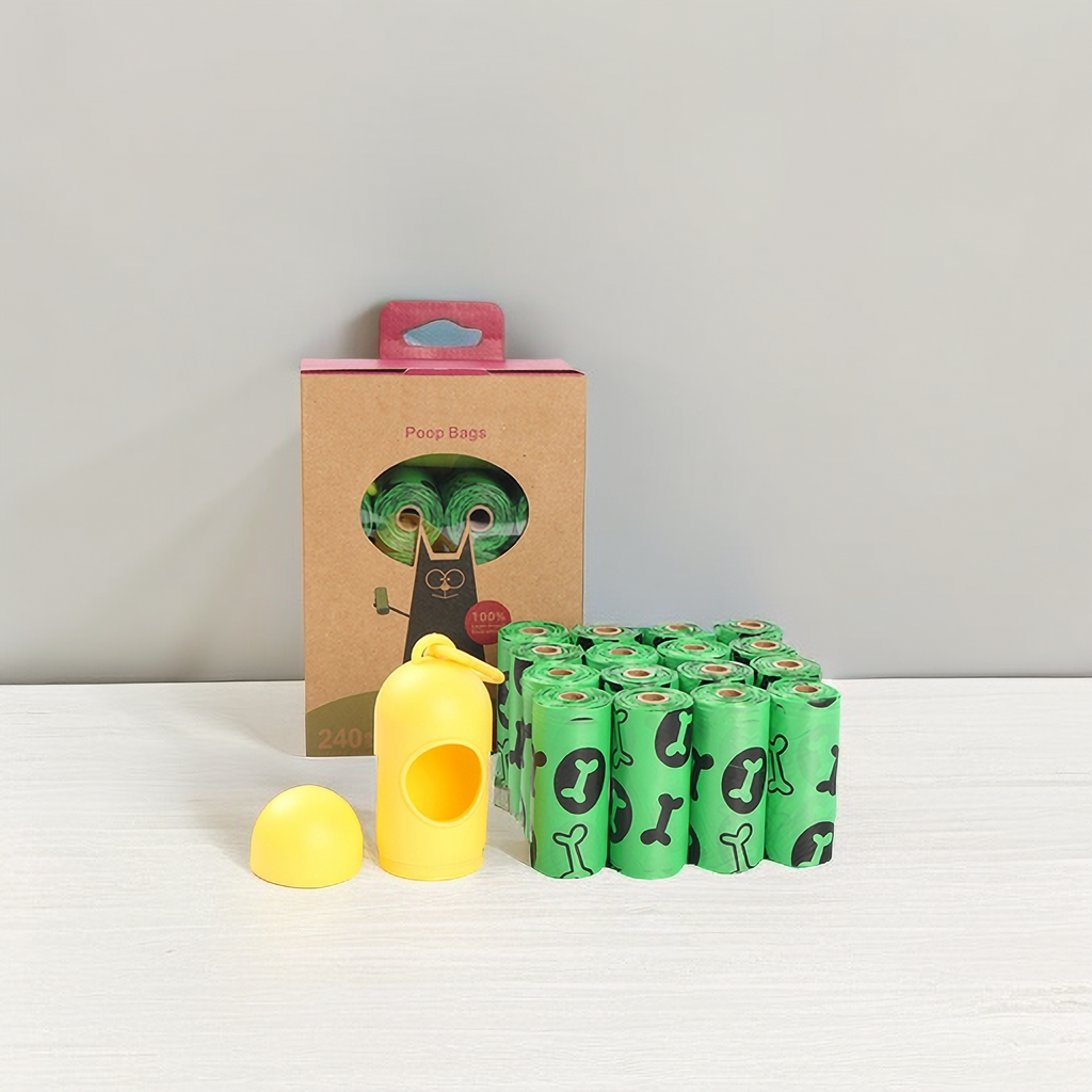 100% compostable leak-proof dog poop bag pet supplies