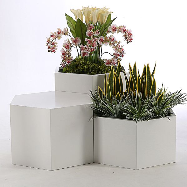 Buy 0.8mm Landscape Set Include Stool Large Stainless Steel Planters at wholesale prices