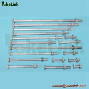 High Quality Forged Steel ASME B18.2.6 machine bolt For Electrical Utilities