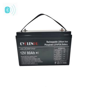 High Capacity Bluetooth Lithium Battery 12v 80ah Lifepo4 Battery
