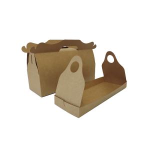 Recycled Rectangular Empty Takeaway Cookie Biscuit Packaging Boxes