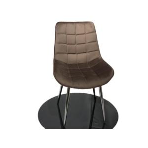 Metal Leg Tufted High Back 84cm 5KGS Modern Leisure Chair