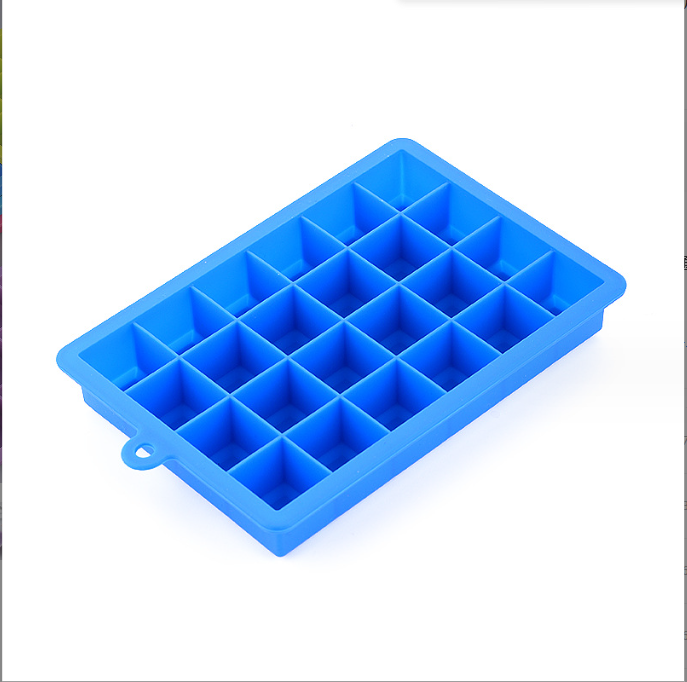 Ice Cream Makers Easy Release 15 Cavity 24 Cavity Silicone Ice Cube Trays with Lids