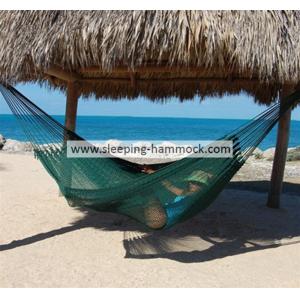 Big Pool Foldable Green Thick String Mayan Hammock Hand Woven With Stand 55 X 84