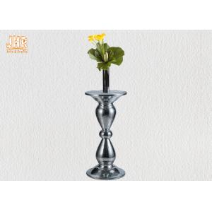 Silver Mirror Mosaic Fiberglass Pedestal Plant Stand Round Telephone Table