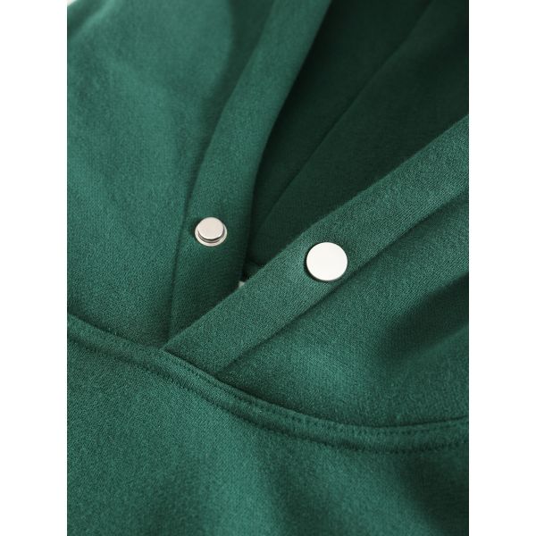 Oversized Thick Hip Hop Plain Sublimation Cropped Hoody Cotton Hooded Drawstring Pocket Men's Sweatshirt