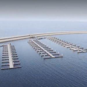 Marine Aluminum Floating Docks With LLDPE Floaters For Boat Ship Wharf