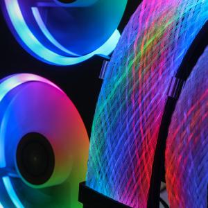 Power Extension Cord RGB Extension Cable Kit to 24-Pin ATX Motherboard for