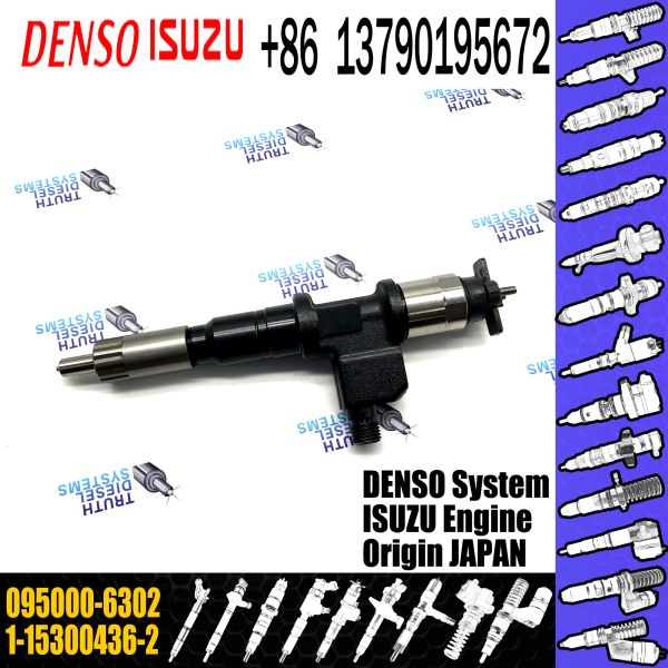 High Quality Common Rail Fuel Injector Assembly 095000-6302 for ISUZU 6WG1 1