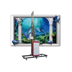 CMYKW UV Ink 120W 3D Wall Printer Robot 10" Touch Screen Synthetic Ink