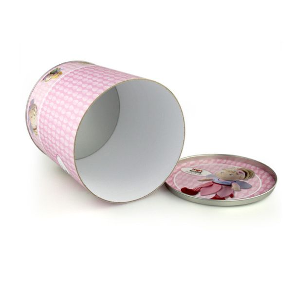 Carton Design Paper Tube Paper Composite Cans With Movable Tinplate Lid