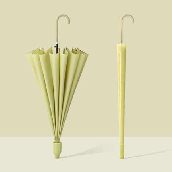 Thickened Double Clear Umbrella with Long Handle and Automatic Open Open Diameter 103cm