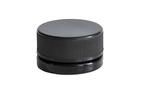 9ml Child Resistant Concentrate Glass Jars Thick Wall Small Black Jar with Black Cap