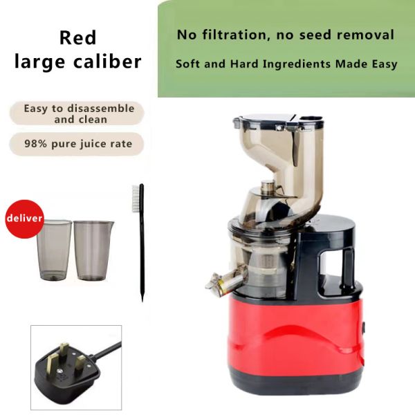 Large Caliber Cold Press Slow Juicer NO App-Controlled Portable Juicer