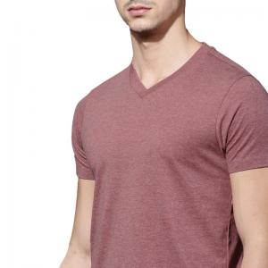Quality Oem Logo Men Sportswear Custom Printing 100% Cotton Plain Blank V Neck Men T Shirt for sale