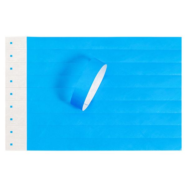 Custom Full Color Printed Tyvek Paper Wristbands with Waterproof and Snap