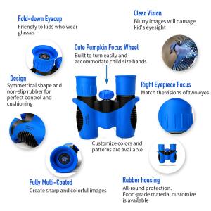Quality Blue Bird Watching Binoculars 8x21 Mini Shockproof Telescope For Kids for sale