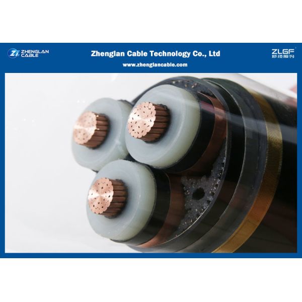 AL/CU Low Smoke Zero 3C Power Cable , PVC Insulated PVC Sheathed Cable 0.6/1KV (Unarmoured)(PVC/LSZH/NYY/N2XY)