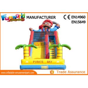 Excting Inflatable Dry Slide , Combo Game Inflatable Pirate Slide
