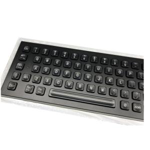 20mA Black Metal Keyboard 64 Keys Integrated Touchpad SS Electrophoretic