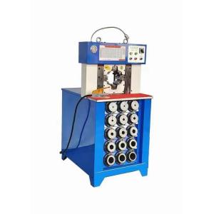 Blue Colors 3 Inch PLC Control System 6 - 76mm AC Hose Crimping Machine For