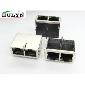 RJ45-1X2 TAB-UP Fast RJ45 Jack With Transformer and LEDs