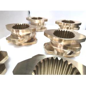 Diameter 150mm Extruder Machine Parts Screw Element Aluminium Bronze Material