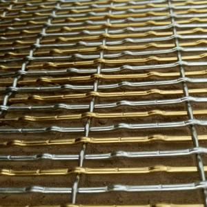 Aluminum Wire Mesh Panels For Decoration Architecture Ceiling