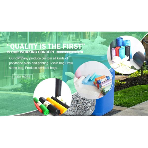 Pulp Moulding Plastic T Shirt Bag For Supermarket And Shopping Eco Friendly Material