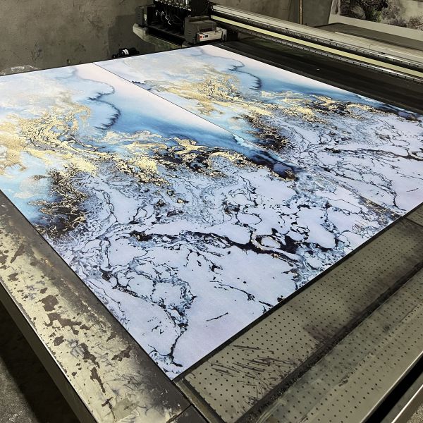 4*8 Ft UV PVC Marble Sheet Waterproof Hot Stamping/3D Printed Indoor Panels UV Boards