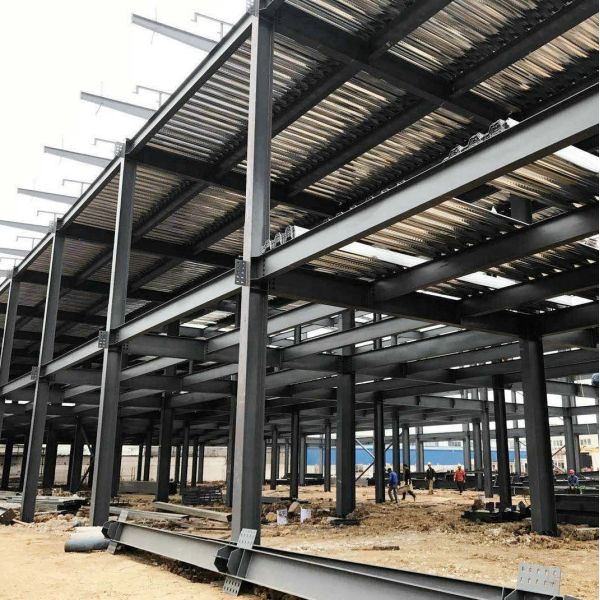 Hot Dipped Galvanized Steel Structure Warehouse , Prefabricated Warehouse