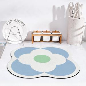 Kitchen Tableware Home Hotel Diatomite Dish Drying Mat with Super Quick Dry