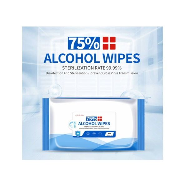 Buy Portable Isopropyl Alcohol Wipes / 75% Alcohol Wipes Skin Disinfection at wholesale prices