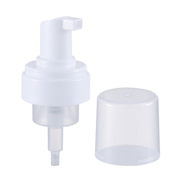 Custom 0.8cc Foam Soap Pump Plastic Smooth Left Right Locked Screw Shampoo