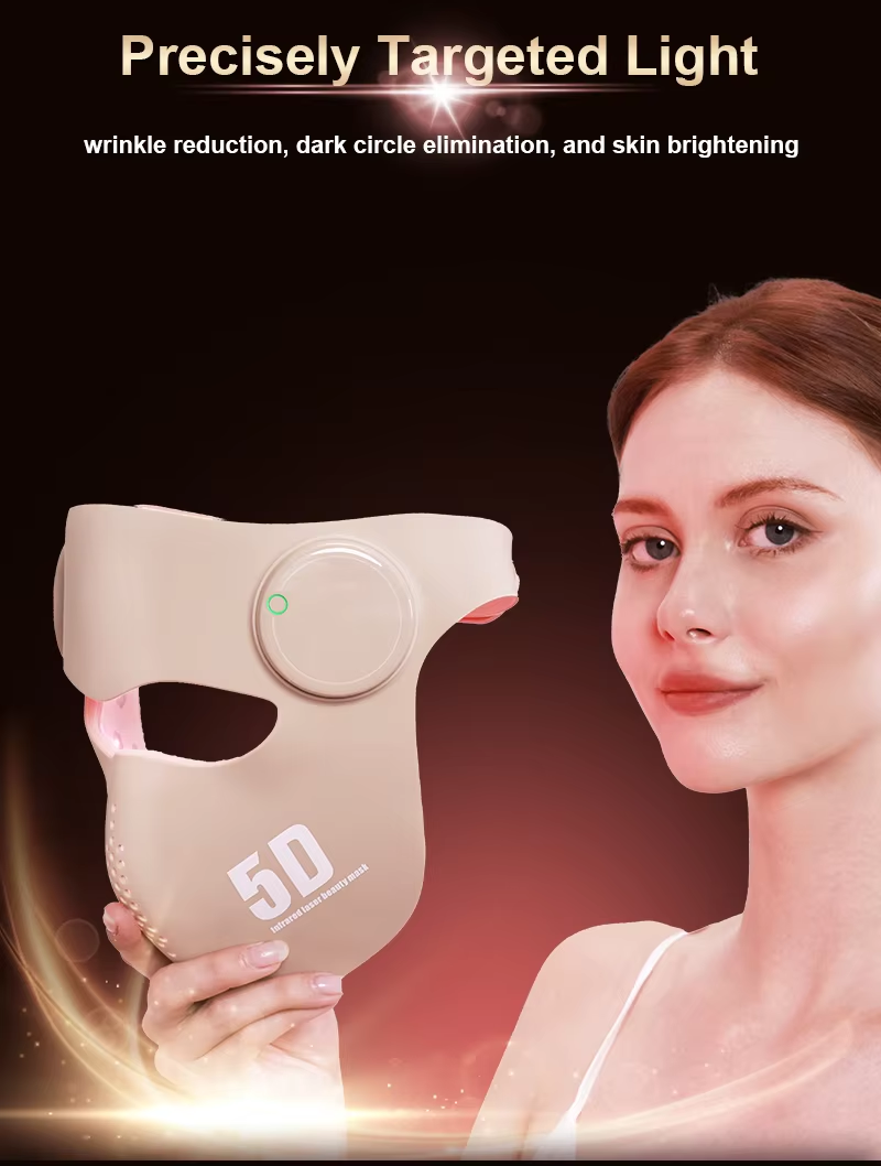 Multi-Wavelength Red Light Therapy Face Mask – 288 LEDs (660/460/850/1064nm), Wireless, 3 Timer Settings, CE/FCC/RoHS Certified