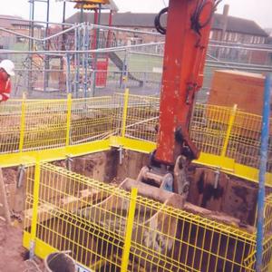 Polyester Powder Coating Edge Protection Barrier For Bridge Construction