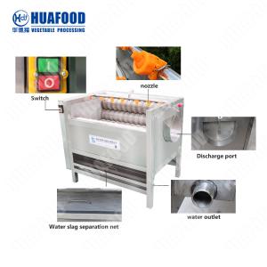 Vegetable Washing Machine Conveyor Belt Cleaning Peeling Machine With Wholesaler